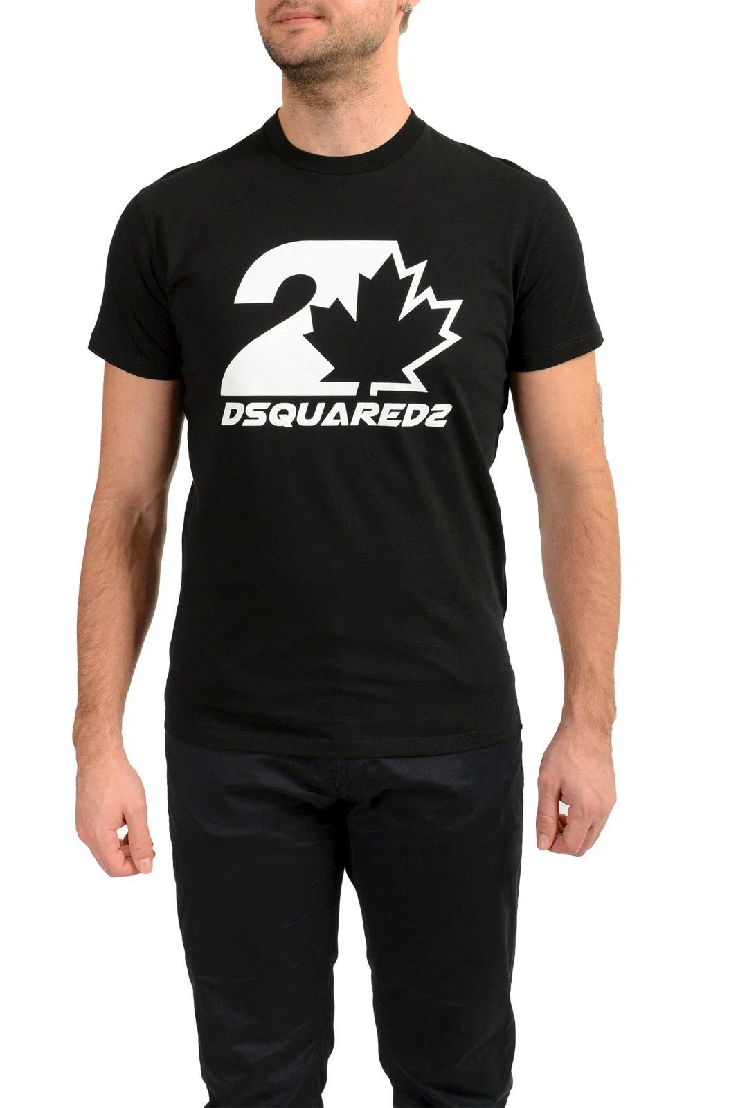 Dsquared2 Men's "Cool Fit Tee" Black Logo Print Short Sleeve Crewneck T-Shirt Unisex T-shirt, Sweatshirt, Hoodie, Long Sleeve Tee - T-Shirt, Sweatshirt, Hoodie