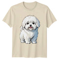 Cute White Maltese Dog T-Shirt Maltese Dog Birthday Gift For Him And Her Unisex T-shirt, Sweatshirt, Hoodie, Long Sleeve Tee - T-Shirt, Sweatshirt, Hoodie