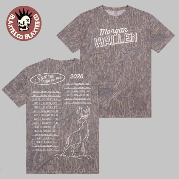 Morgan Wallen Still The Problem Tour 2026 Merch Camo 3D T-Shirt Reprint Unisex T-shirt, Sweatshirt, Hoodie, Long Sleeve Tee - T-Shirt, Sweatshirt, Hoodie