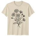 Daisy Flowers Minimalist Floral Line Art Birthday Gift T-Shirt Unisex T-shirt, Sweatshirt, Hoodie, Long Sleeve Tee - T-Shirt, Sweatshirt, Hoodie