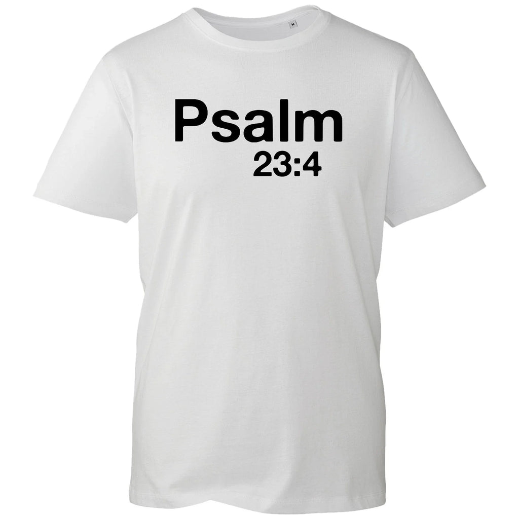 Bible Verse T-shirt Psalm 23:4 Christians Church Holy Top Men's Unisex Gift Tee Unisex T-shirt, Sweatshirt, Hoodie, Long Sleeve Tee - T-Shirt, Sweatshirt, Hoodie