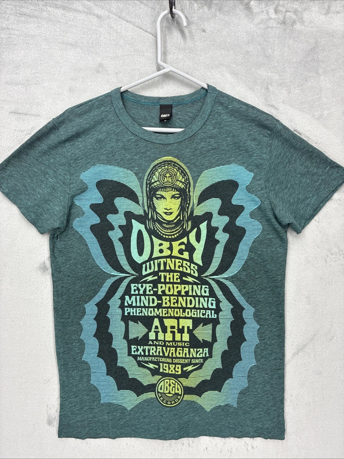 Obey T-shirt mens medium music and artist extravaganza Artistic Unisex T-shirt, Sweatshirt, Hoodie, Long Sleeve Tee - T-Shirt, Sweatshirt, Hoodie