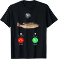 Fih Calling Remind me Message Decline Accept Phone Call Fish T-Shirt Unisex T-shirt, Sweatshirt, Hoodie, Long Sleeve Tee - T-Shirt, Sweatshirt, Hoodie