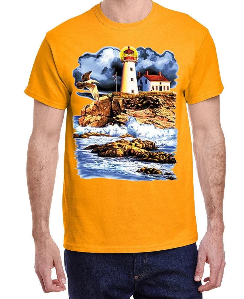 Mens T-shirt Graphic Tee Clothing Apparel Light House Costal Nautical Gifts Unisex T-shirt, Sweatshirt, Hoodie, Long Sleeve Tee - T-Shirt, Sweatshirt, Hoodie