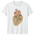 Minimalist Abstract Botanical Line Art T-Shirt Boho Plant Nature Art Birthday Unisex T-shirt, Sweatshirt, Hoodie, Long Sleeve Tee - T-Shirt, Sweatshirt, Hoodie