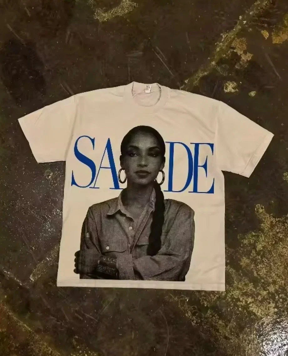 SADE Y2K Retro Harajuku Street Style T-shirt Unisex T-shirt, Sweatshirt, Hoodie, Long Sleeve Tee - T-Shirt, Sweatshirt, Hoodie