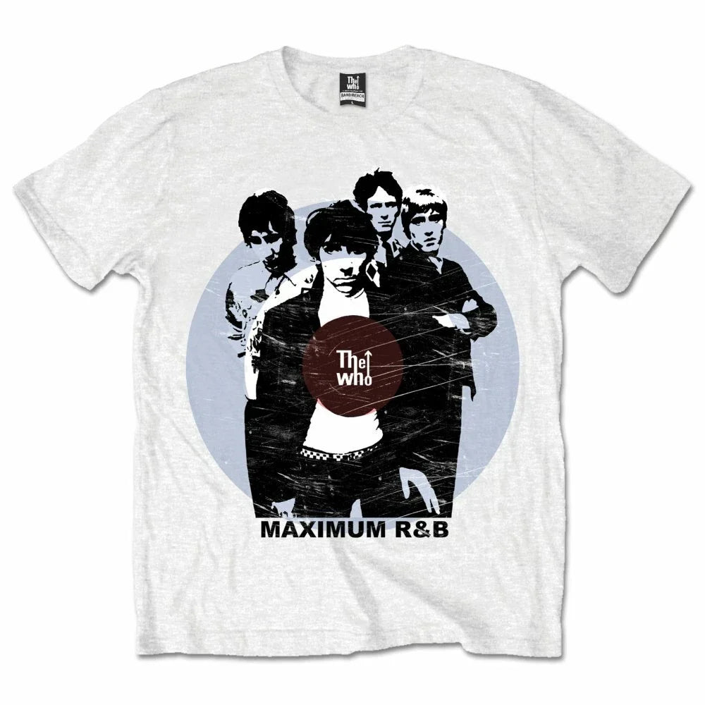 The Who Maximum R&B White Official Merchandise T-Shirt M/L/XL NEW Unisex T-shirt, Sweatshirt, Hoodie, Long Sleeve Tee - T-Shirt, Sweatshirt, Hoodie