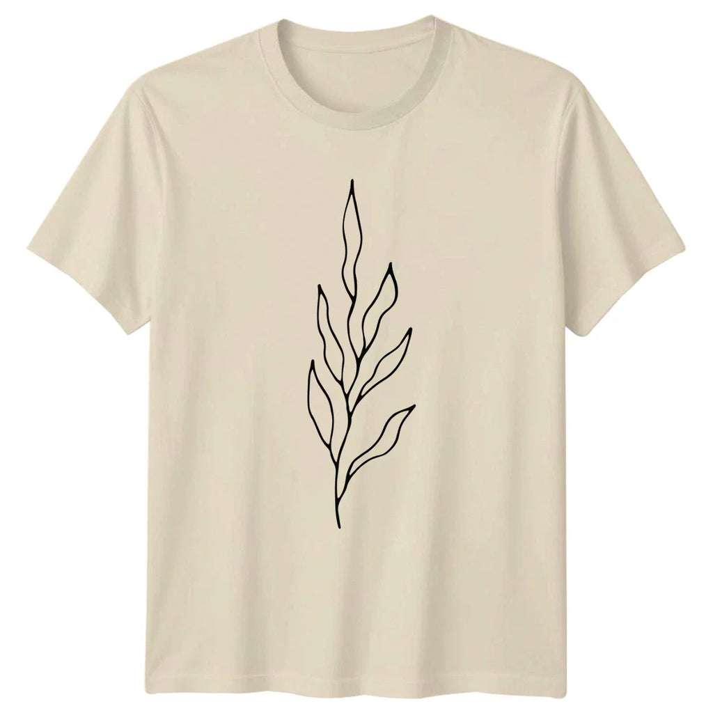 Minimalist Ocean Kelp Seaweed Drawing T-Shirt Botanical Nature Lover Gift Unisex T-shirt, Sweatshirt, Hoodie, Long Sleeve Tee - T-Shirt, Sweatshirt, Hoodie