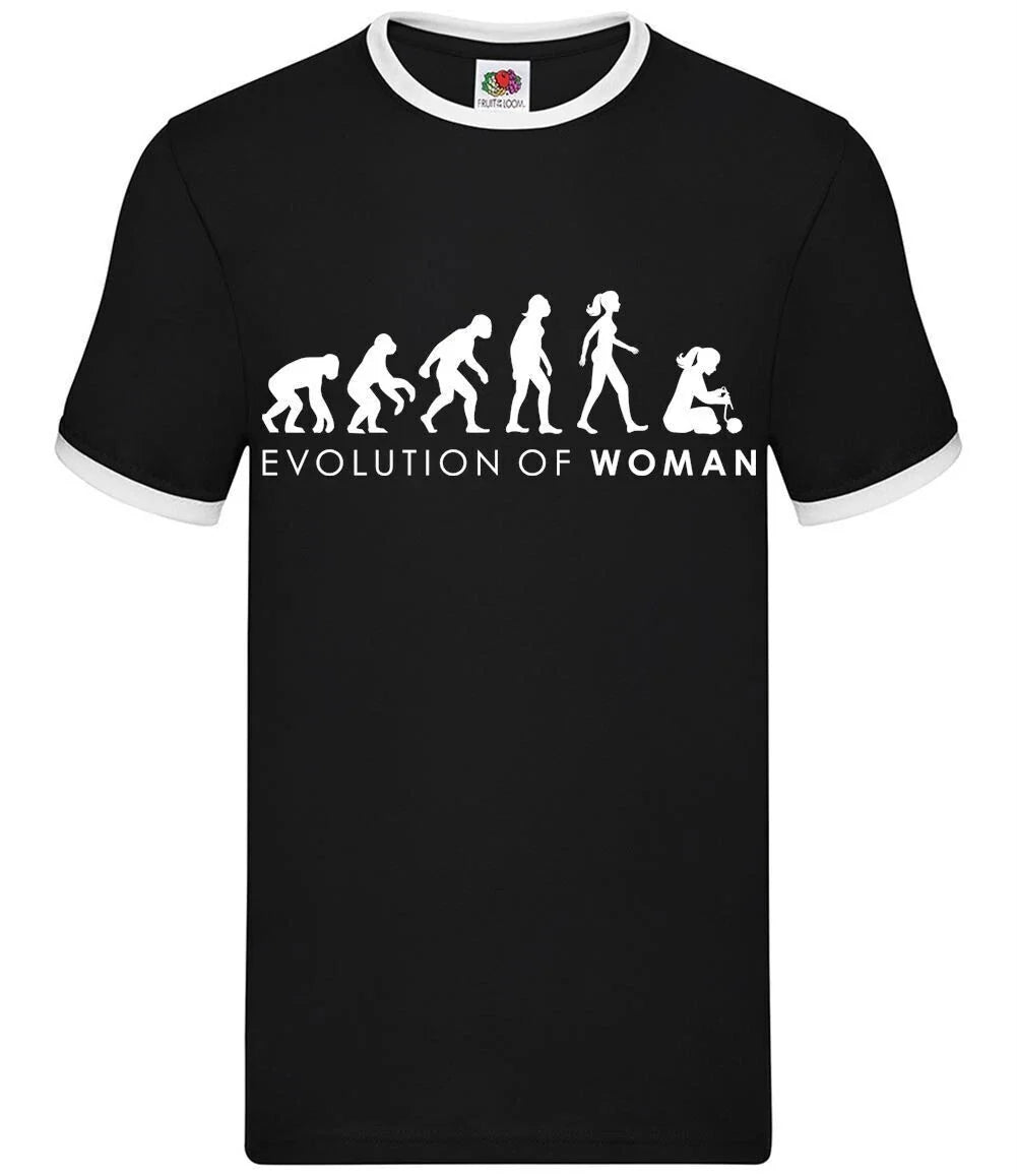 Evolution Der Damen Strickerei - Herren Ringer - Handwerk Strick Creative Hobby Unisex T-shirt, Sweatshirt, Hoodie, Long Sleeve Tee - T-Shirt, Sweatshirt, Hoodie