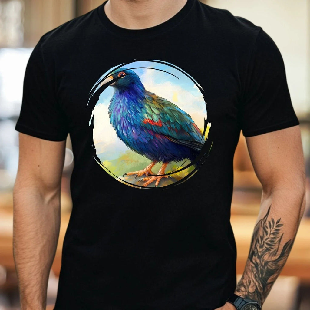 Mens Takahe Bird Print Cotton T-Shirt Size XS to 5XL Unisex T-shirt, Sweatshirt, Hoodie, Long Sleeve Tee - T-Shirt, Sweatshirt, Hoodie