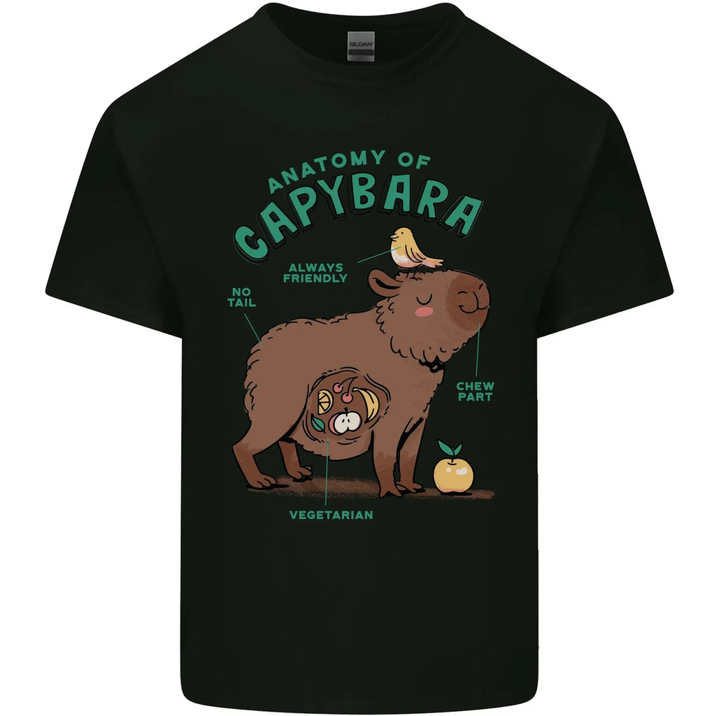 Anatomy of a Capybara Funny Mens Cotton T-Shirt Tee Top Unisex T-shirt, Sweatshirt, Hoodie, Long Sleeve Tee - T-Shirt, Sweatshirt, Hoodie