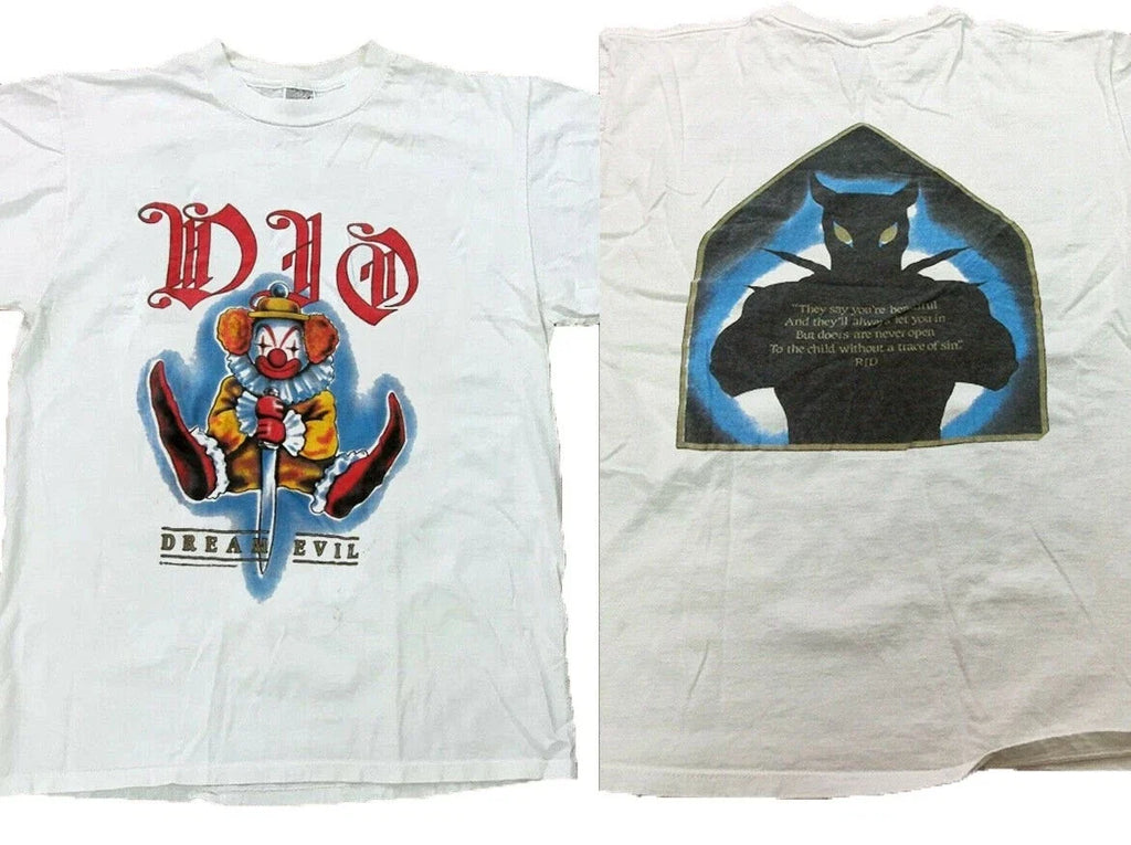 Dio Dream Evil Tour 1987 Tour Concert T-Shirt Ronnie James Band Metal Unisex T-shirt, Sweatshirt, Hoodie, Long Sleeve Tee - T-Shirt, Sweatshirt, Hoodie