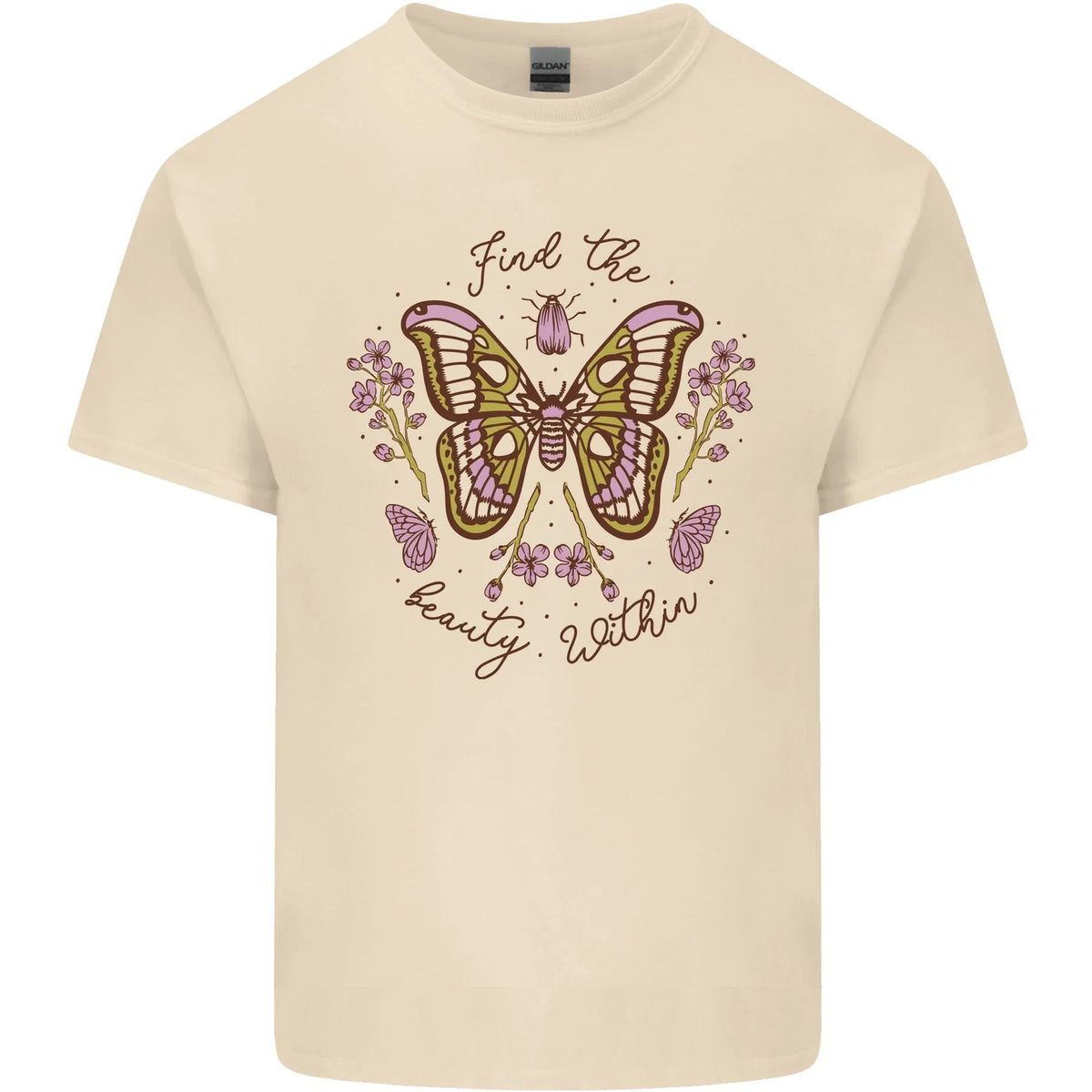 Beauty Within Butterfly Butterflies Mens Light Cotton T-Shirt Unisex T-shirt, Sweatshirt, Hoodie, Long Sleeve Tee - T-Shirt, Sweatshirt, Hoodie