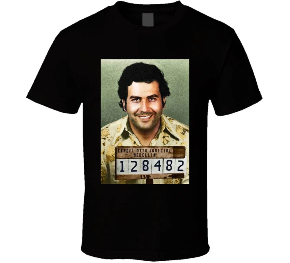 Pablo Escobar Drug Lord Mugshot T Shirt Unisex T-shirt, Sweatshirt, Hoodie, Long Sleeve Tee - T-Shirt, Sweatshirt, Hoodie
