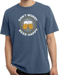 Beer Happy Pigment Dyed T-shirt Unisex T-shirt, Sweatshirt, Hoodie, Long Sleeve Tee - T-Shirt, Sweatshirt, Hoodie