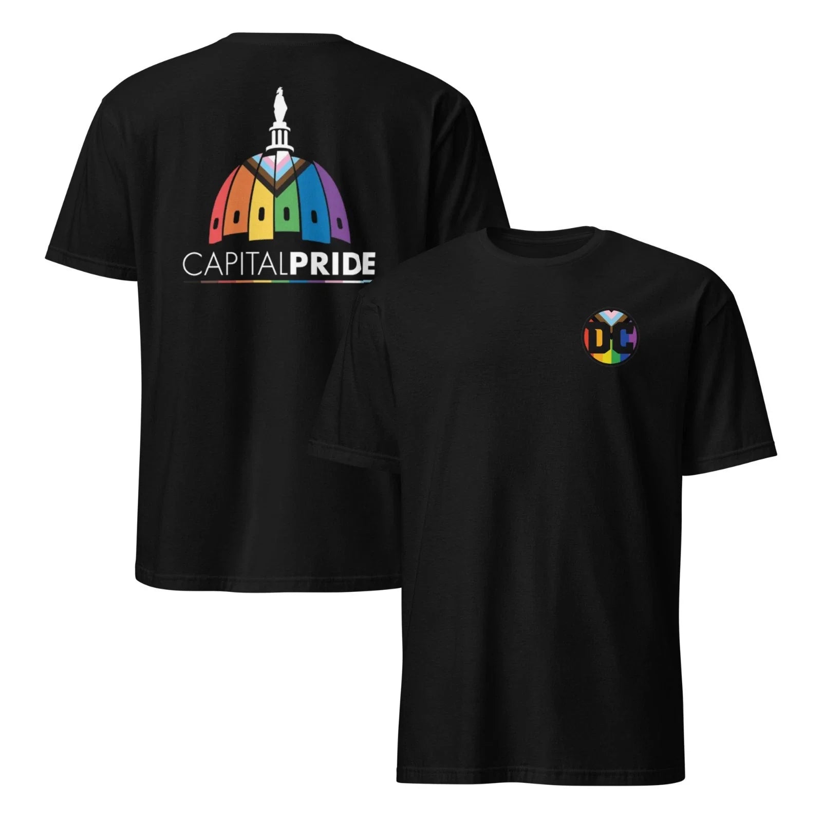 Washington DC Pride Shirt LGBTQ Rainbow Tee DC Gay Pride T Shirt Unisex T-shirt, Sweatshirt, Hoodie, Long Sleeve Tee - T-Shirt, Sweatshirt, Hoodie