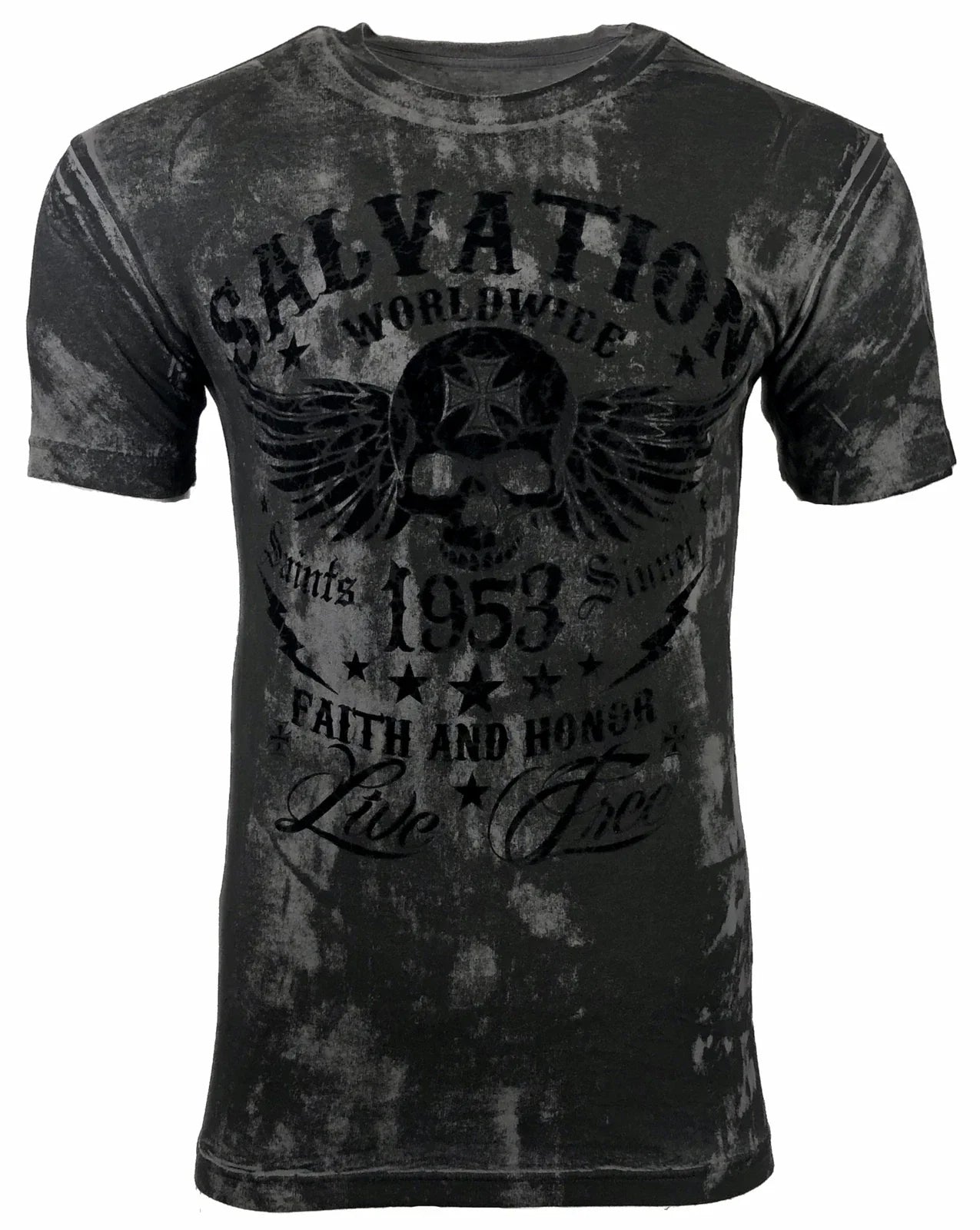ARCHAIC Affliction Men's T-Shirt BLACK TIDE Skull Black Tattoo Biker MMA Unisex T-shirt, Sweatshirt, Hoodie, Long Sleeve Tee - T-Shirt, Sweatshirt, Hoodie