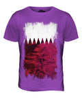 QATAR GRUNGE FLAG MENS T-SHIRT TEE TOP QA?AR FOOTBALL QATARI GIFT SHIRT Unisex T-shirt, Sweatshirt, Hoodie, Long Sleeve Tee - T-Shirt, Sweatshirt, Hoodie