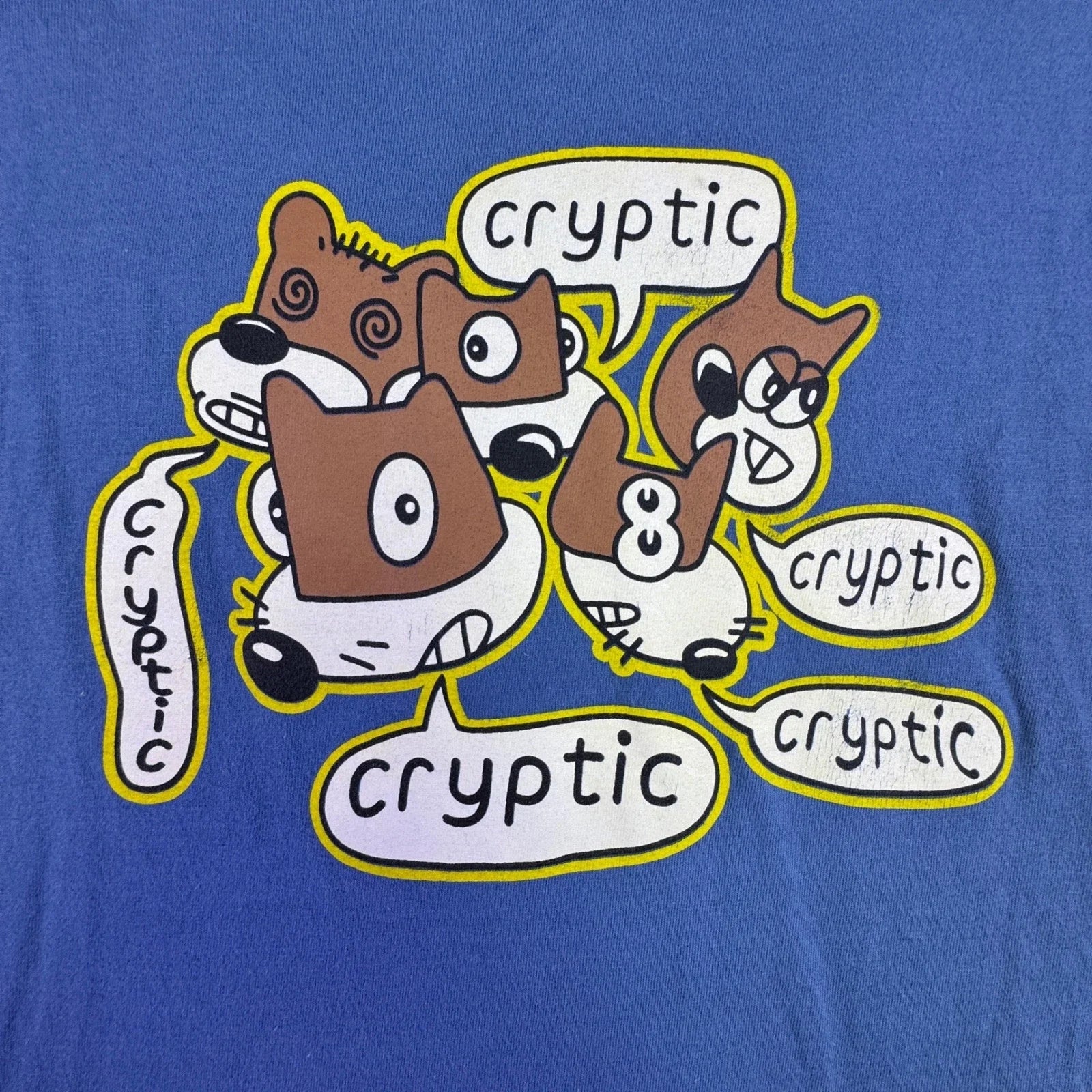 Cryptic Seal T Shirt Graphic Cartoons Streetwear Blue Cute Y2K Casual Size M Unisex T-shirt, Sweatshirt, Hoodie, Long Sleeve Tee - T-Shirt, Sweatshirt, Hoodie