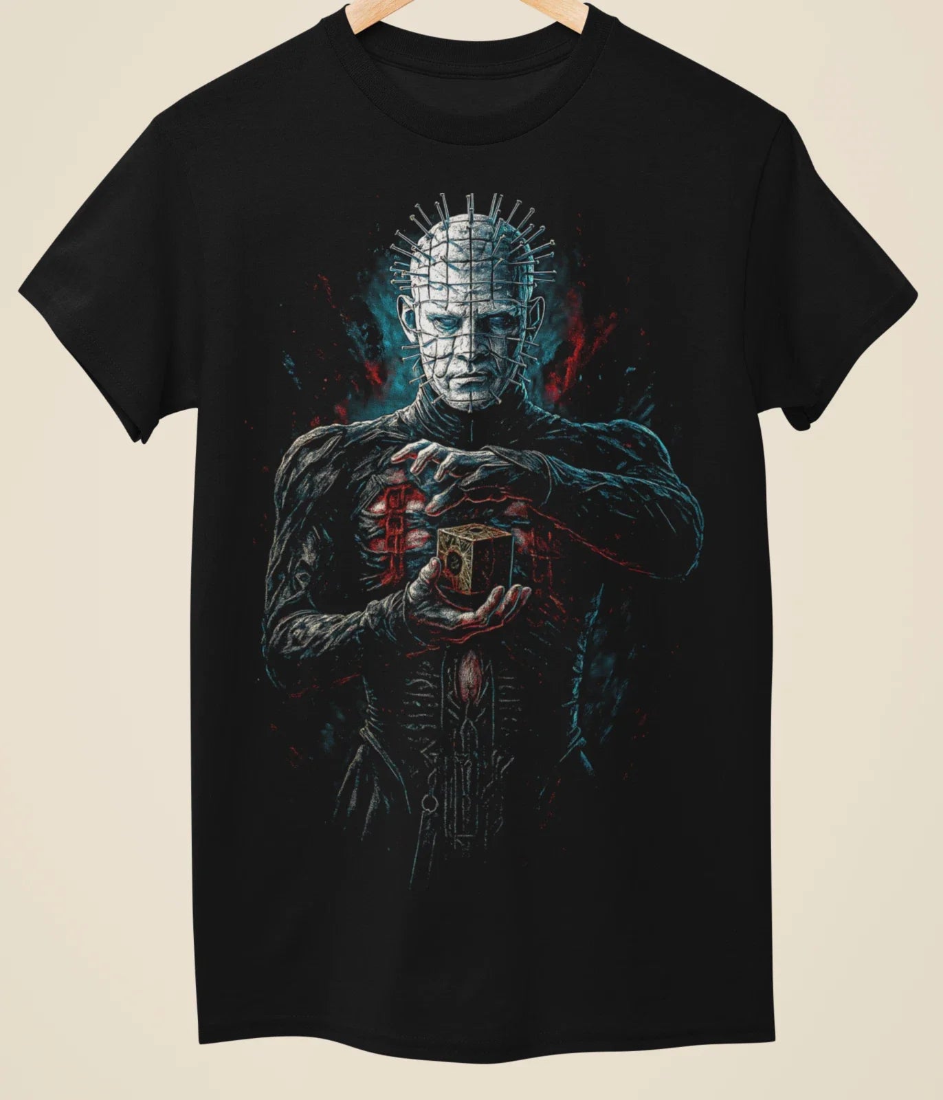 Inspired by Hellraiser  Pinhead Lament Configuration Unisex T-Shirt (H0-034) Unisex T-shirt, Sweatshirt, Hoodie, Long Sleeve Tee - T-Shirt, Sweatshirt, Hoodie