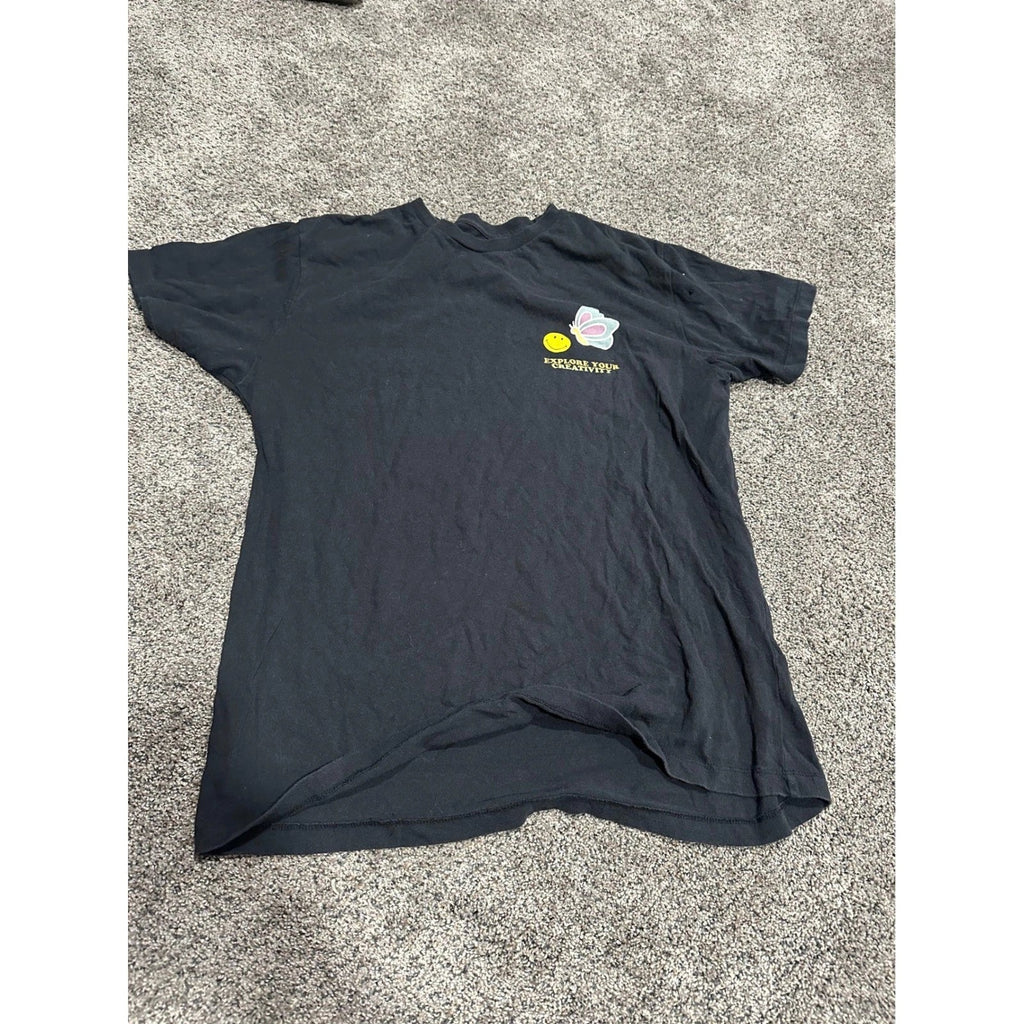 Smiley Originals Open Your Mind Mushroom Shirt Black XL Explore Your Creativity Unisex T-shirt, Sweatshirt, Hoodie, Long Sleeve Tee - T-Shirt, Sweatshirt, Hoodie