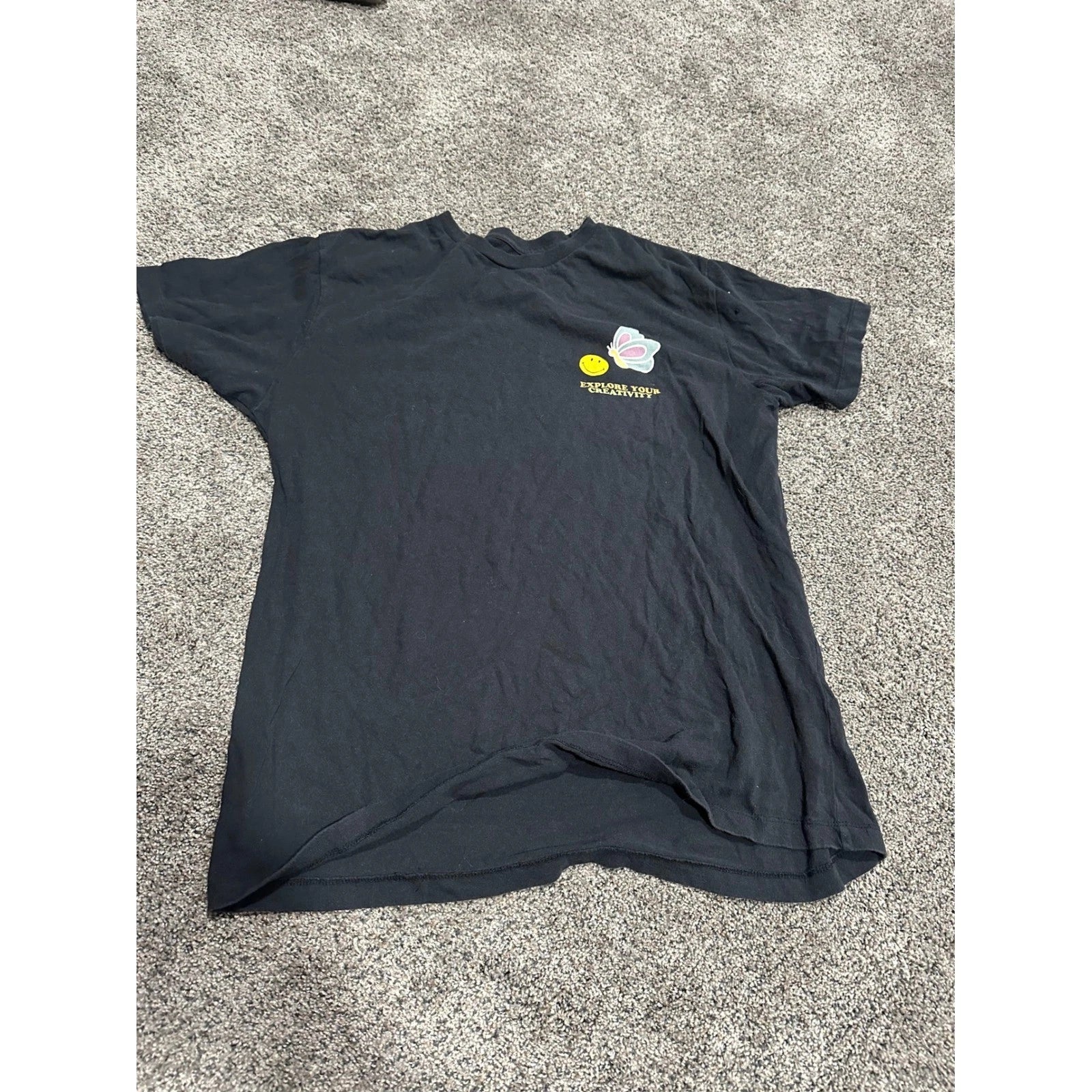 Smiley Originals Open Your Mind Mushroom Shirt Black XL Explore Your Creativity Unisex T-shirt, Sweatshirt, Hoodie, Long Sleeve Tee - T-Shirt, Sweatshirt, Hoodie
