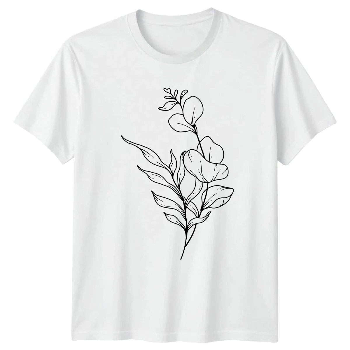 Eucalyptus Leaves Botanical Minimalist Drawing T-Shirt Eucalyptus Nature Unisex T-shirt, Sweatshirt, Hoodie, Long Sleeve Tee - T-Shirt, Sweatshirt, Hoodie