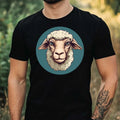 Mens Funny Sheep Face Motif Cotton T-Shirt Size XS to 5XL Unisex T-shirt, Sweatshirt, Hoodie, Long Sleeve Tee - T-Shirt, Sweatshirt, Hoodie