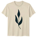 Botanical Plant Leaf Modern Minimalist T-Shirt Abstract Botanical Art Unisex T-shirt, Sweatshirt, Hoodie, Long Sleeve Tee - T-Shirt, Sweatshirt, Hoodie