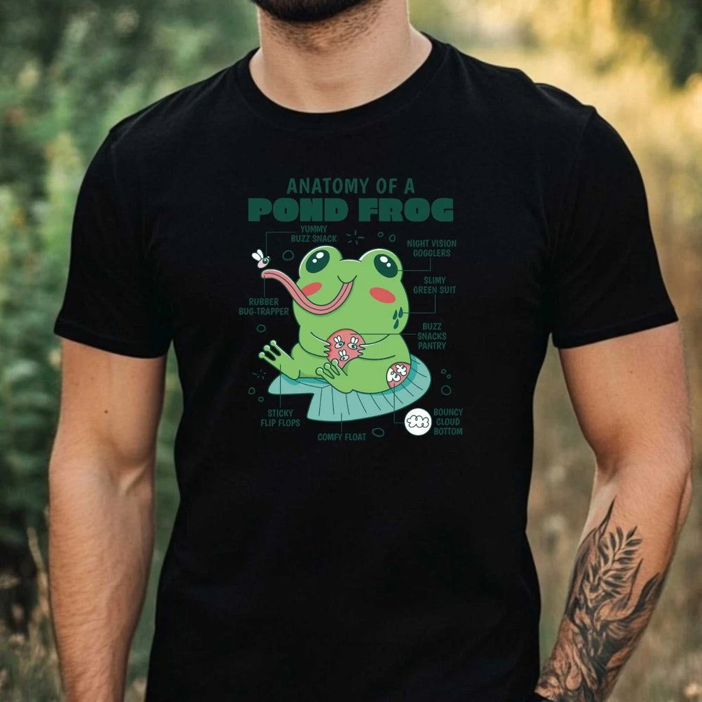 Mens Frog Motif Cotton T Shirt Size XS to 5XL Unisex T-shirt, Sweatshirt, Hoodie, Long Sleeve Tee - T-Shirt, Sweatshirt, Hoodie