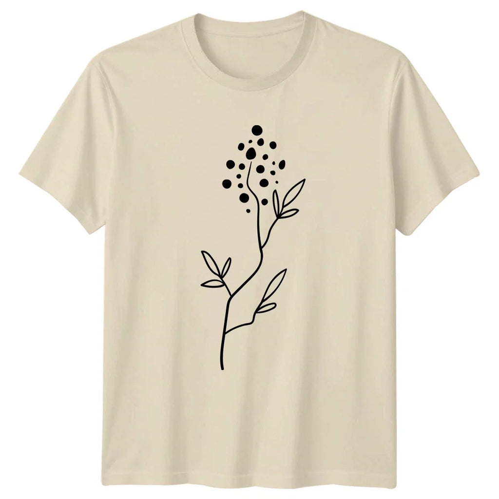 Botanical Branch Berries Line Art T-Shirt Minimalist Art Botanical Birthday Unisex T-shirt, Sweatshirt, Hoodie, Long Sleeve Tee - T-Shirt, Sweatshirt, Hoodie