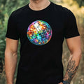 Mens Watercolour Disco Volleyball Theme Cotton T-Shirt Size XS to 5XL Unisex T-shirt, Sweatshirt, Hoodie, Long Sleeve Tee - T-Shirt, Sweatshirt, Hoodie