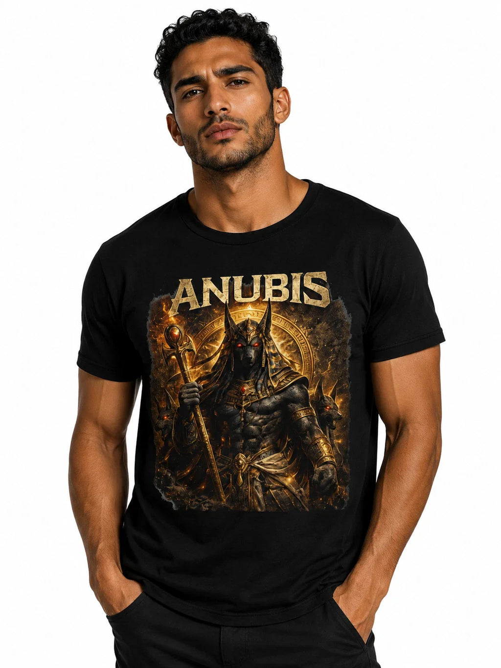 Anubis God Of Egypt T Shirt Ancient Egyptian Deity Graphic Tee Unisex T-shirt, Sweatshirt, Hoodie, Long Sleeve Tee - T-Shirt, Sweatshirt, Hoodie