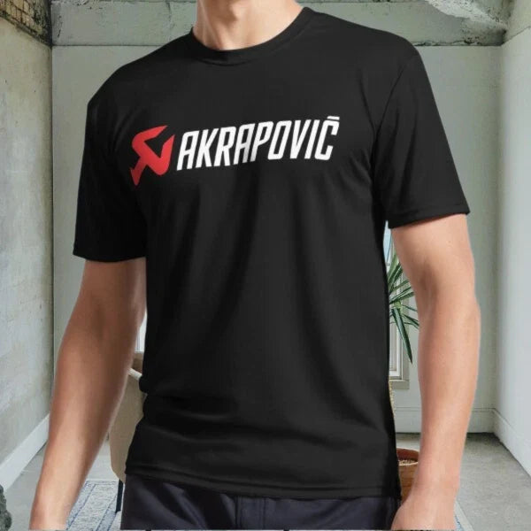 New Akrapovic Merch Active Logo Men's Black T-Shirt  Funny  Size S to 5XL Unisex T-shirt, Sweatshirt, Hoodie, Long Sleeve Tee - T-Shirt, Sweatshirt, Hoodie