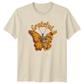 Grateful Womens T-Shirt Butterfly Cross Autumn Fall Gift For Her Unisex T-shirt, Sweatshirt, Hoodie, Long Sleeve Tee - T-Shirt, Sweatshirt, Hoodie