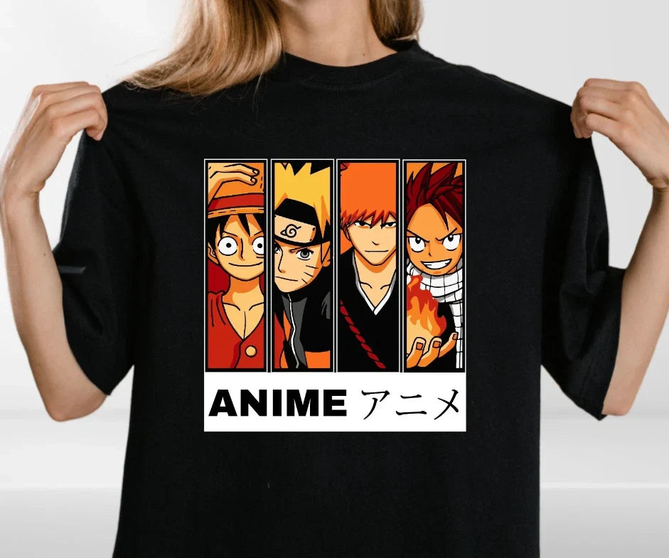 Anime Hero Squad T-Shirt  Japanese Manga Fan Art Tee  Otaku Streetwear t shirt Unisex T-shirt, Sweatshirt, Hoodie, Long Sleeve Tee - T-Shirt, Sweatshirt, Hoodie