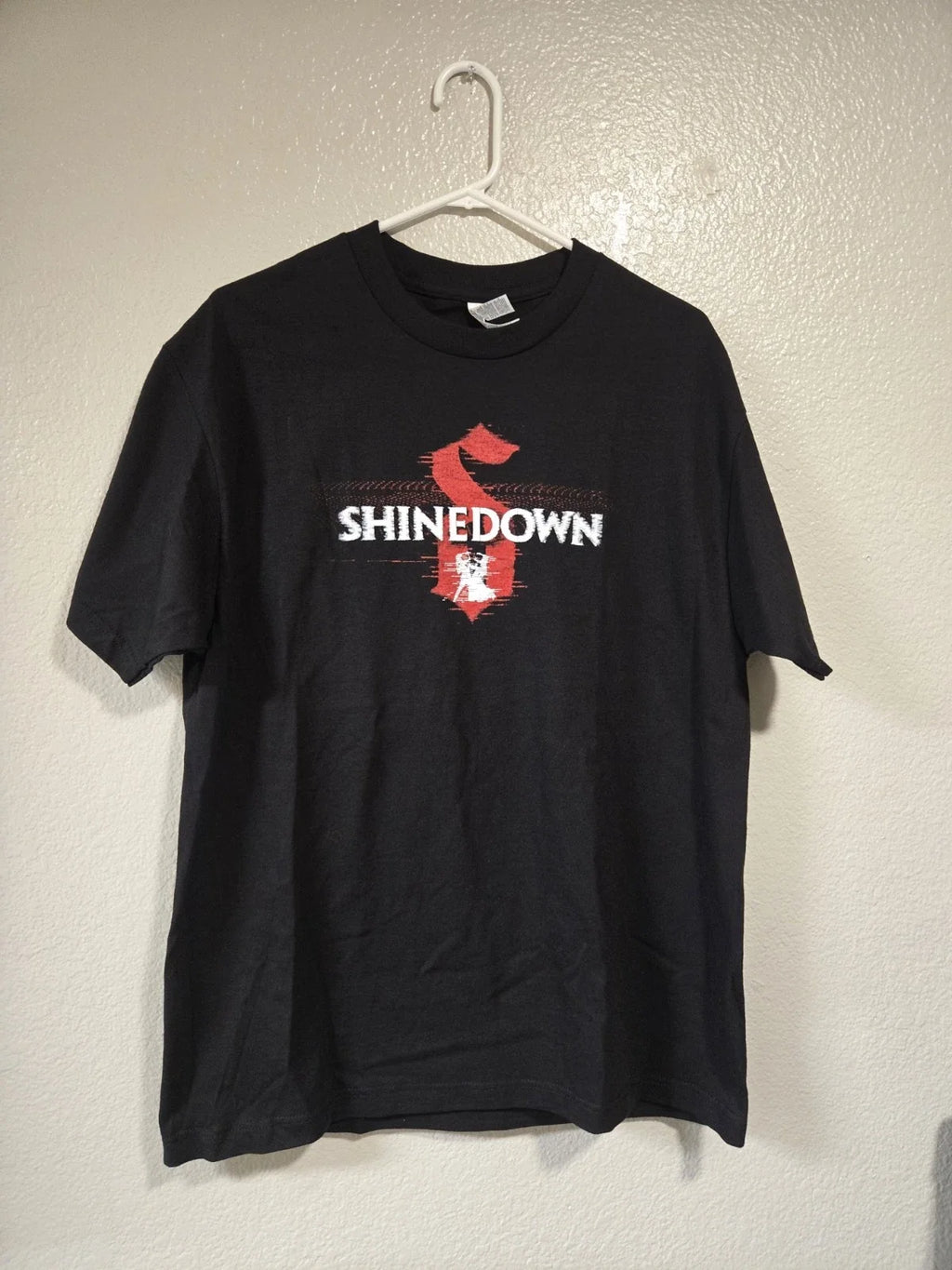 SHINEDOWN "SHINEDOWN FOREVER" BACK PRINT, MENS LARGE BLACK TSHIRT, ROCK, SOFT... Unisex T-shirt, Sweatshirt, Hoodie, Long Sleeve Tee - T-Shirt, Sweatshirt, Hoodie