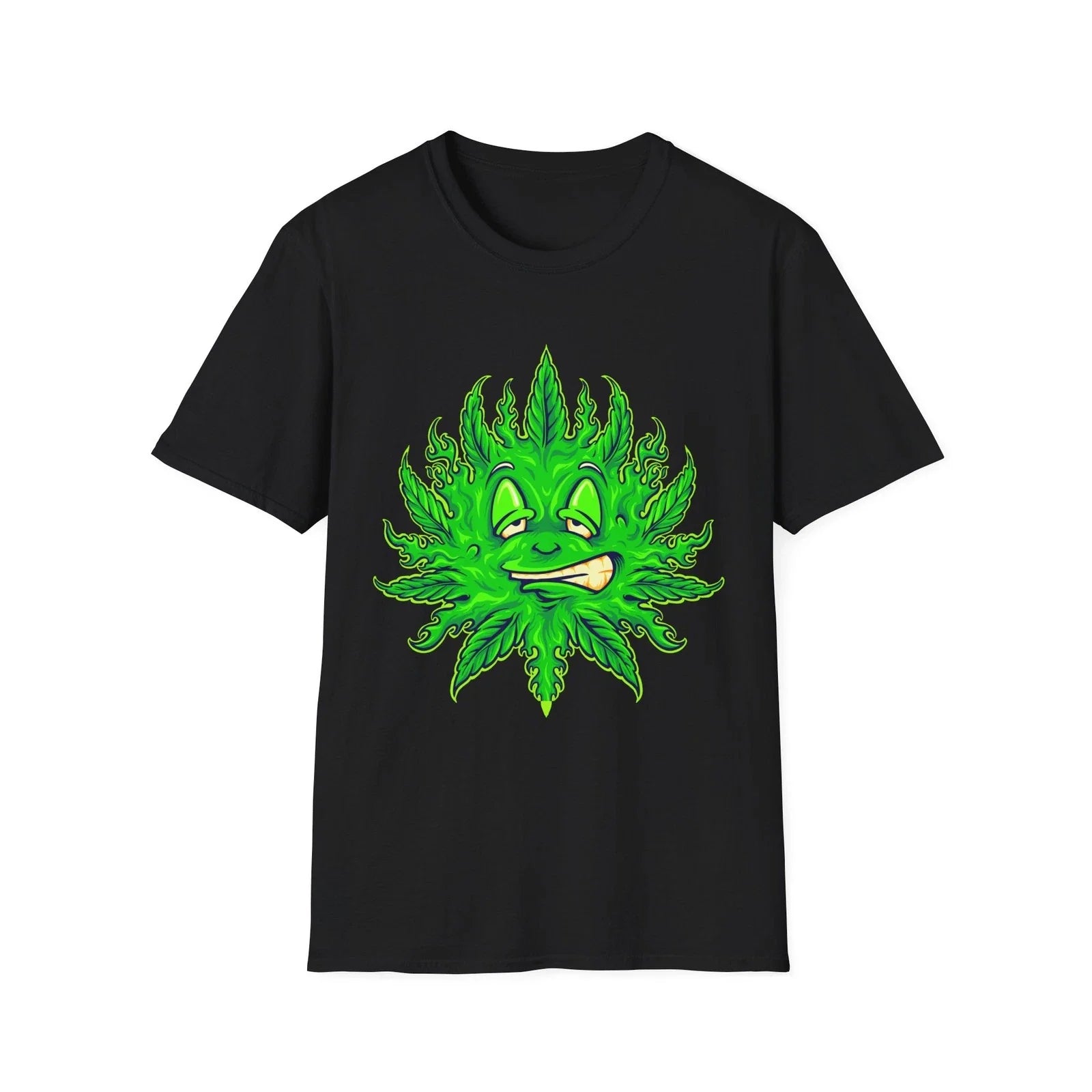 Cool Green Sun Graphic Unisex Softstyle T-Shirt, Casual Tee, Summer Unisex T-shirt, Sweatshirt, Hoodie, Long Sleeve Tee - T-Shirt, Sweatshirt, Hoodie