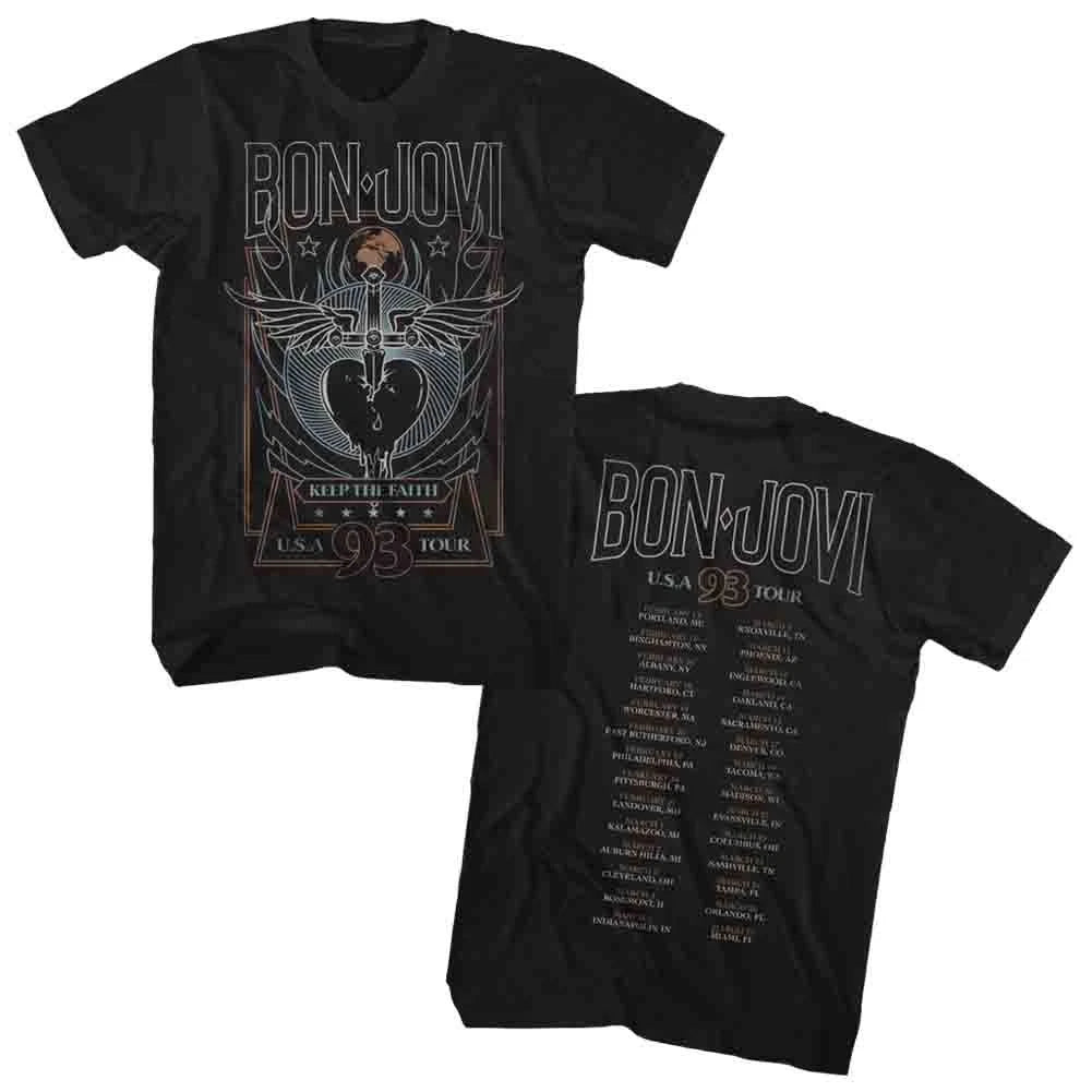 Bon Jovi 93 Tour T-Shirt Unisex T-shirt, Sweatshirt, Hoodie, Long Sleeve Tee - T-Shirt, Sweatshirt, Hoodie