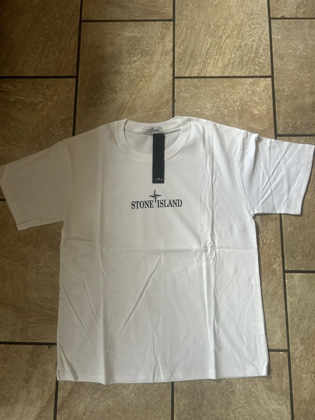 Men's Stone Island White T Shirt Medium Unisex T-shirt, Sweatshirt, Hoodie, Long Sleeve Tee - T-Shirt, Sweatshirt, Hoodie
