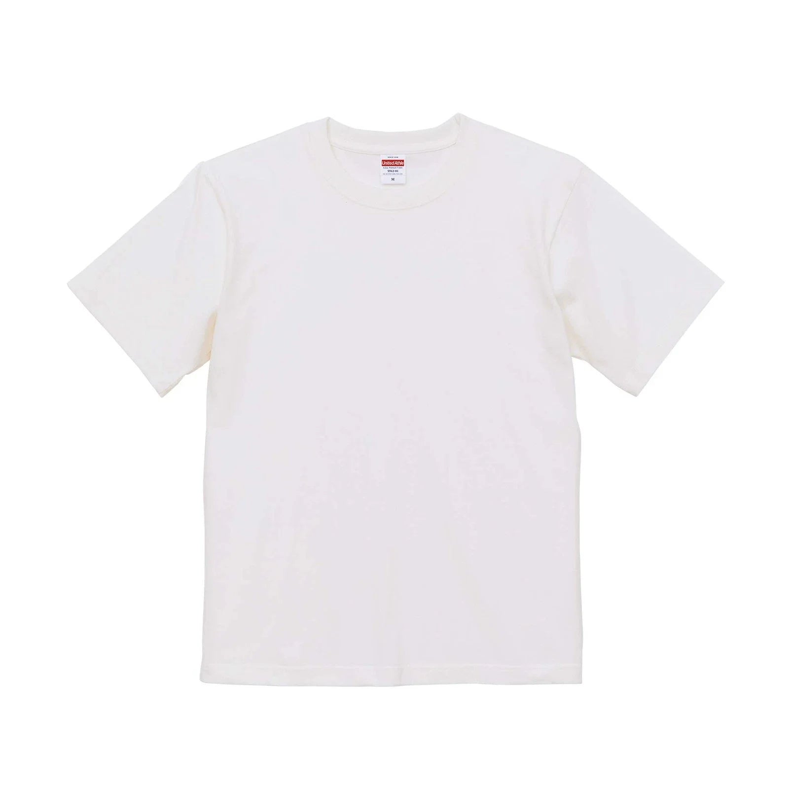 United Athle 6.2oz Premium T-Shirt 594201 [Men's] Vanilla white XS Unisex T-shirt, Sweatshirt, Hoodie, Long Sleeve Tee - T-Shirt, Sweatshirt, Hoodie