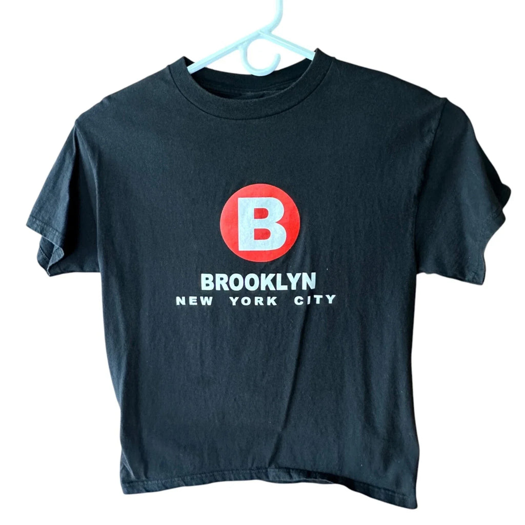 Brooklyn New York City Subway T Shirt Graphic  Mens Small Black Short Sleeve Unisex T-shirt, Sweatshirt, Hoodie, Long Sleeve Tee - T-Shirt, Sweatshirt, Hoodie