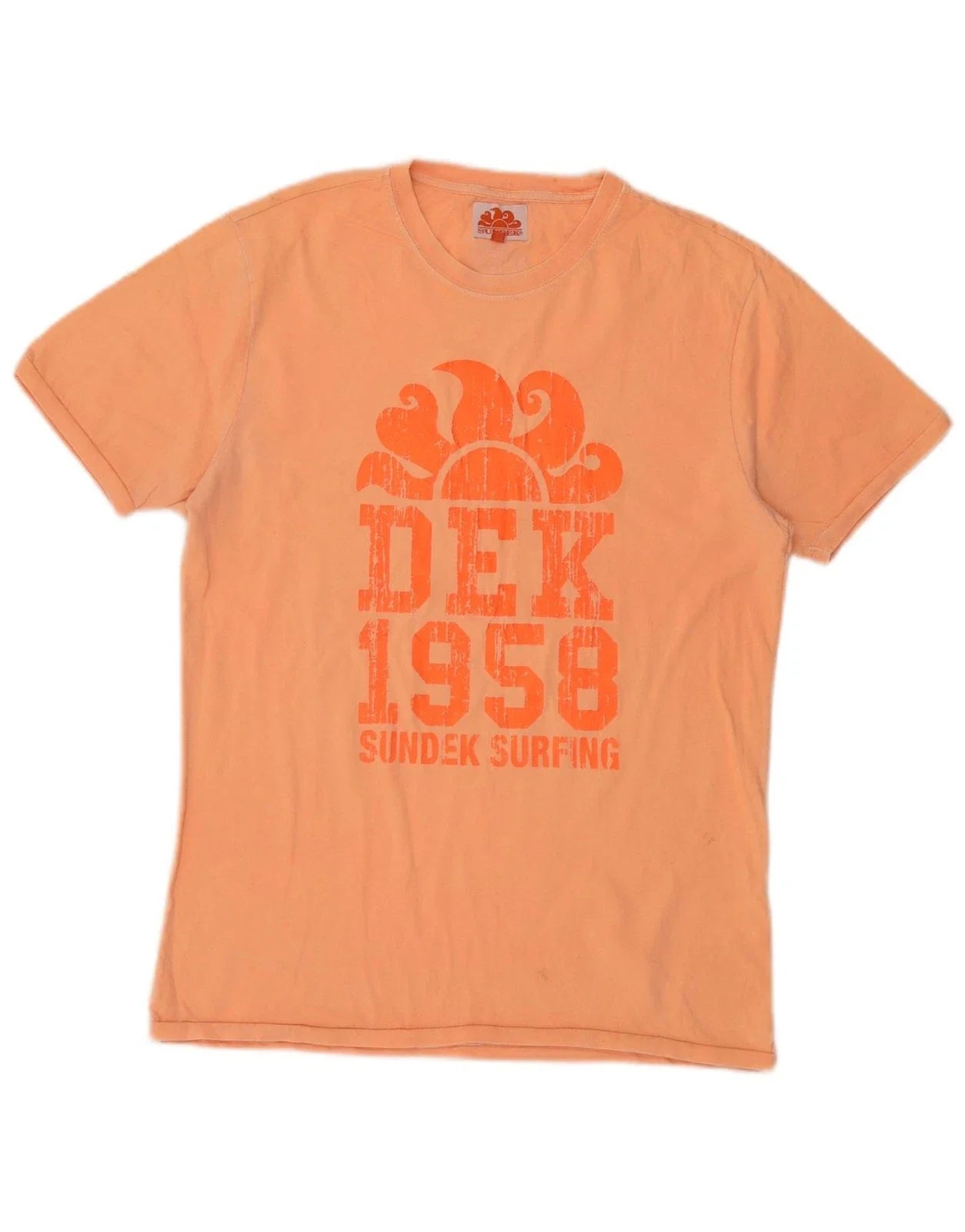Sundek Mens Graphic T-Shirt Top Large Orange Cotton BL05 Unisex T-shirt, Sweatshirt, Hoodie, Long Sleeve Tee - T-Shirt, Sweatshirt, Hoodie