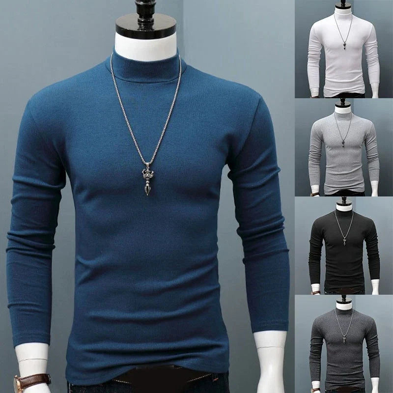 Men's Long Sleeve Turtle Neck T-Shirt Winter Warm Cotton Blend Outerwear Tops $ Unisex T-shirt, Sweatshirt, Hoodie, Long Sleeve Tee - T-Shirt, Sweatshirt, Hoodie