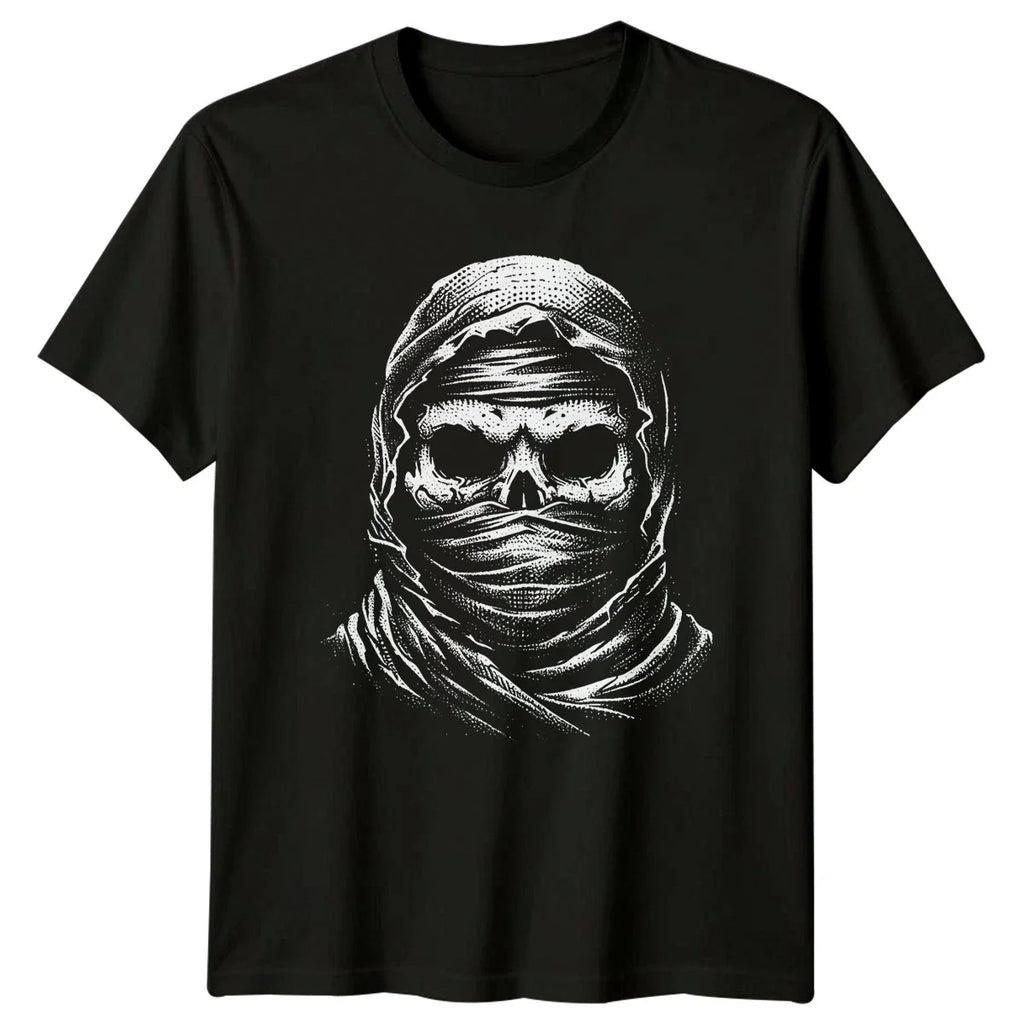 Skull Wrapped Band T-Shirt Rock Music Gift For Him Unisex T-shirt, Sweatshirt, Hoodie, Long Sleeve Tee - T-Shirt, Sweatshirt, Hoodie