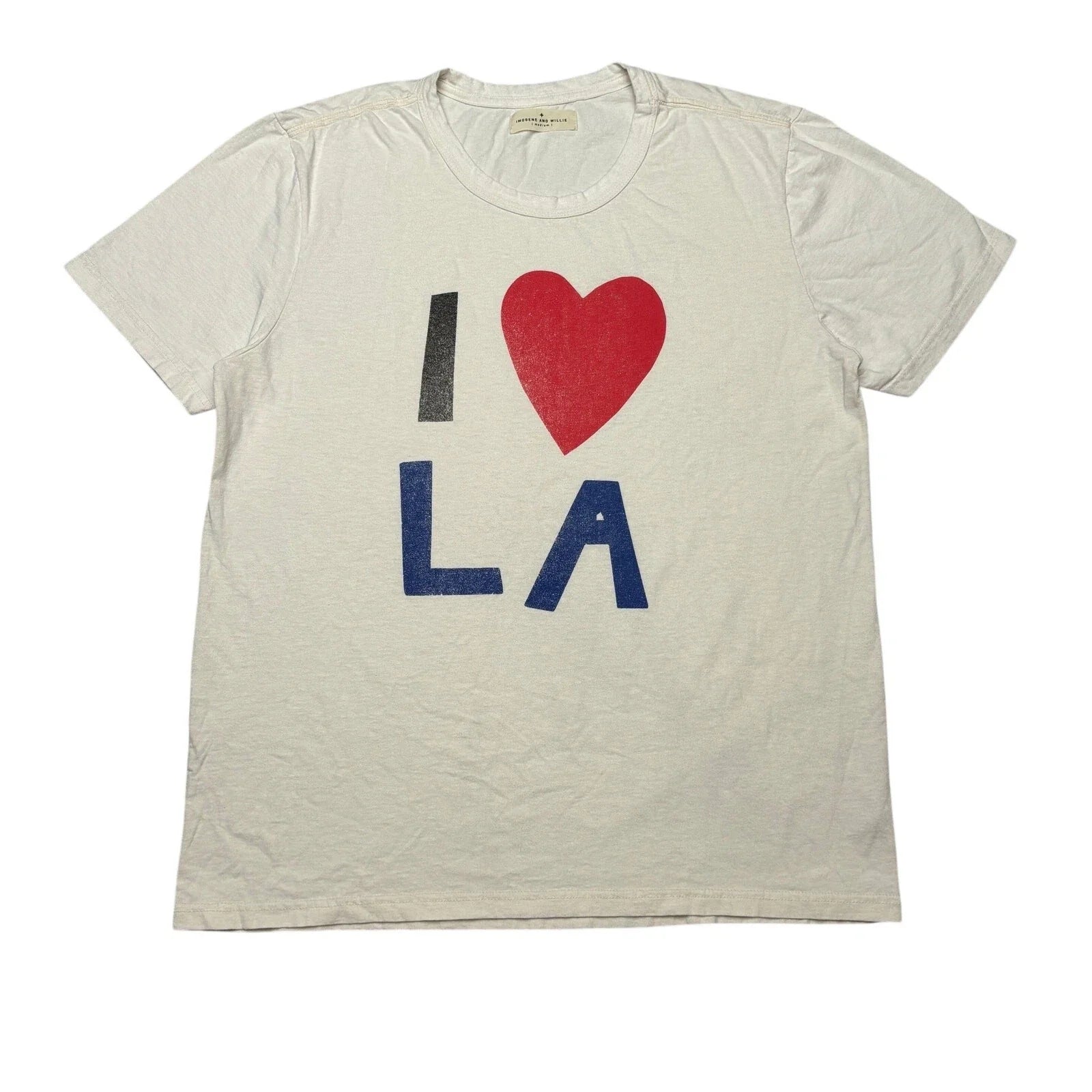 Imogene and Willie I Love LA T Shirt Men's Medium Minimalist Twee Unisex T-shirt, Sweatshirt, Hoodie, Long Sleeve Tee - T-Shirt, Sweatshirt, Hoodie