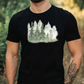 Mens Forest Landscape Motif Cotton T-Shirt Size XS to 5XL Unisex T-shirt, Sweatshirt, Hoodie, Long Sleeve Tee - T-Shirt, Sweatshirt, Hoodie