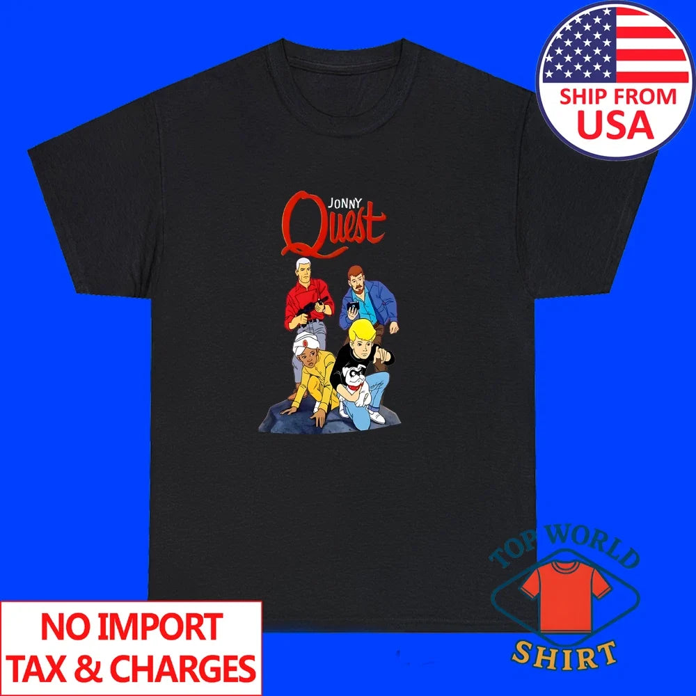 Jonny Quest 80's Cartoon 70's Men's Black Size S to 3XL Unisex T-shirt, Sweatshirt, Hoodie, Long Sleeve Tee - T-Shirt, Sweatshirt, Hoodie