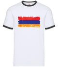 Armenia Grunge Flag - Men Contrast - Yerevan Asia Flags Country Gift Unisex T-shirt, Sweatshirt, Hoodie, Long Sleeve Tee - T-Shirt, Sweatshirt, Hoodie