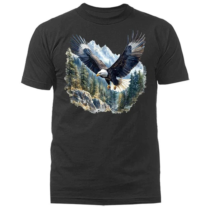 American Bald Eagle Mountain Wildlife Wilderness Nature T-shirt Unisex T-shirt, Sweatshirt, Hoodie, Long Sleeve Tee - T-Shirt, Sweatshirt, Hoodie